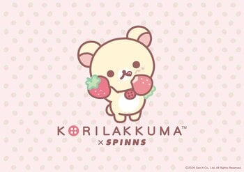 【いちごモチーフがきゅんと可愛い(ハート)】コリラックマ×いちごがテーマのコラボレーションアイテムがSPINNSより新登場♪
