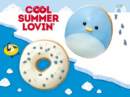 ペンギンのドーナツがかわいすぎる！クリスピー・クリーム・ドーナツでホワイト×ブルーの夏ぴったりの爽やかな新作が登場