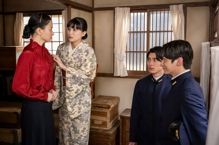 芙美子（山本舞香）と深見（小関裕太）の恋？に盛り上がるなつ美（芳根京子） 瀧昌（本田響矢）と学生姿で偵察へ＜『めおと日和』第5話完全版＞