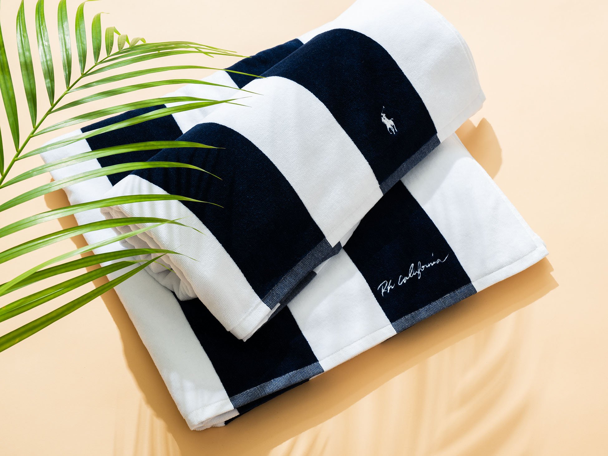 Ron Herman - Seea Olivia ローブビーチタオル　ロンハーマン ロンハーマン】Polo Ralph Lauren Homeに別注した、ネイビーと