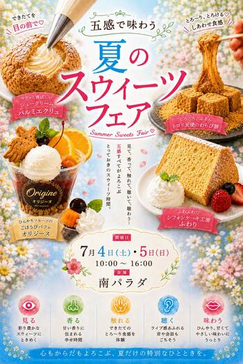 五感で味わう、極上のひととき。佐久平ハイウェイオアシス　「パラダ」バーズカフェにて「夏のスウィーツフェア」　7月4日(土)・5日(日)に開催決定！