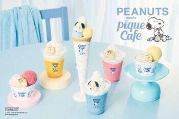 【PEANUTS meets GELATO PIQUE CAFE】スヌーピーと仲間たちをインスパイアしたひんやりスイーツ！コラボレーション第2弾は夏にぴったりなクレープ、スムージー、ジェラートが登場