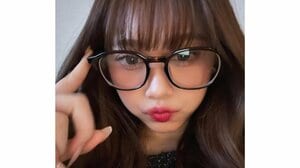 「今日好き」瀬川陽菜乃 ドアップ“ぷく顔”でお気に入りマツパ披露！「ビジュ最高」新鮮なメガネ姿から覗く綺麗すぎる自まつ毛に驚きの声も