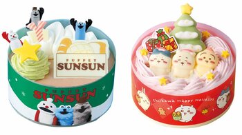 特別感あふれる！「ちいかわ」「パペットスンスン」が「セブン‐イレブン」のクリスマスケーキに！人気キャラクターとのコラボ商品やパーティーメニューの予約開始