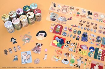 累計10万個出荷の人気商品「クリアロールステッカー」に、人気クリエイターとコラボした新柄登場