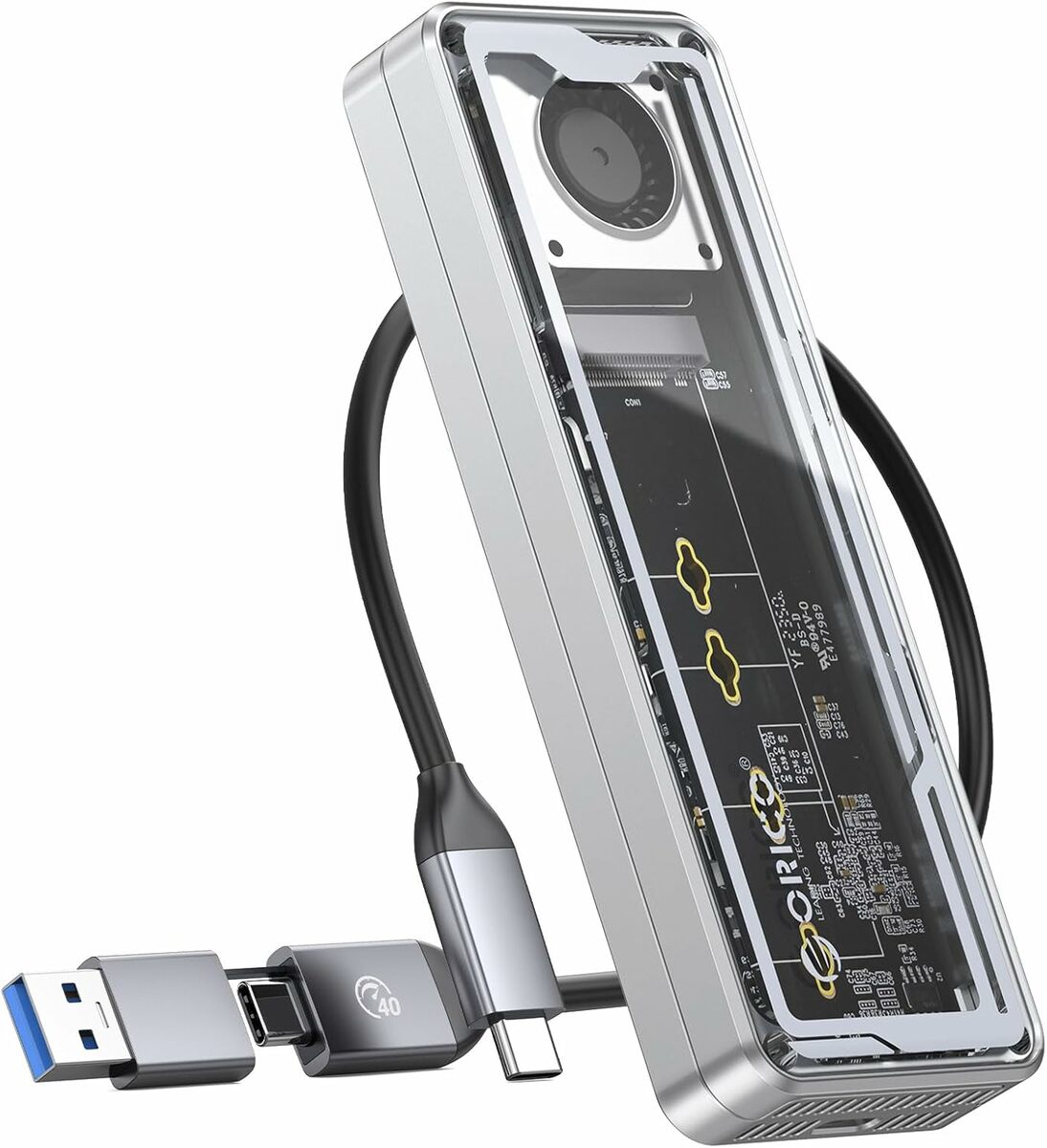 限時43%オフ】ORICO M.2 SSD 外付けケース【USB4 40Gbps超高速