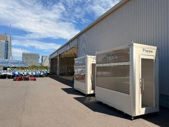 【夏場の地表温度60℃超】都市型モビリティテーマパーク「シティサーキット東京ベイ」にどこでもテラスラウンジ「telala」を設置