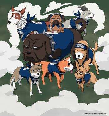 『NARUTO＆BORUTO 忍里』　はたけカカシ誕生祭「いでよ、相棒！口寄せの術」に“八忍犬”が登場！8月15日（土）より期間限定開催