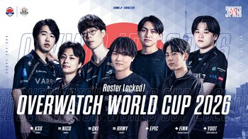 eスポーツチーム「REJECT」ストリーマー・Rrmyが『Overwatch World Cup 2026』日本代表に選出