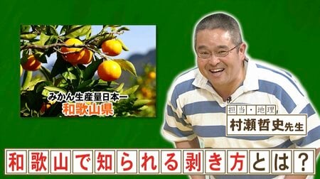 みかん生産量日本一！和歌山県独特のみかんのむき方「有田むき」ってどんなむき方？『ネプリーグ』で放送の＜豆知識＞