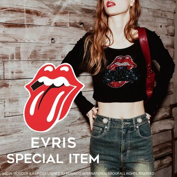 「EVRIS(エブリス)」「The Rolling Stones(ザ・ローリング・ストーンズ)」 の別注アイテム全5型を10月9日(金)より発売開始