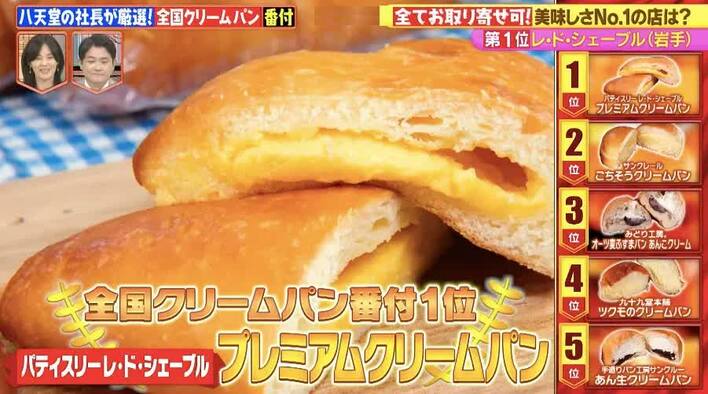 全品お取り寄せ可能！八天堂の社長が選んだ「全国クリームパン