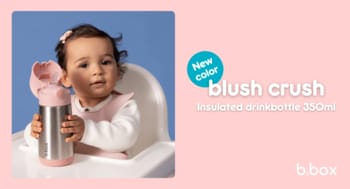 【b.box】保冷・保温×使いやすさ。b.boxの人気ボトルに新色「blush crush」登場