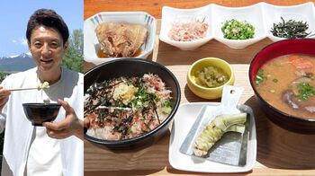 わさびは砂糖をつけておろすと香りと辛味が引き立つ！シンプルだけど一番おいしい安曇野の「本わさび丼」に松岡修造が感動！