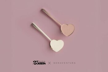 25ans創刊45周年記念 BONAVENTURAとの特別コラボ 「ストラップ付きハートコインケース」を数量限定で発売。