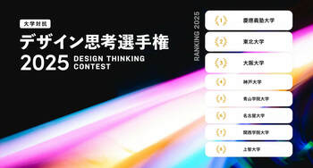 最も創造的な大学ランキング発表・ビジネスアイデアソン「大学対抗 デザイン思考選手権 2025」