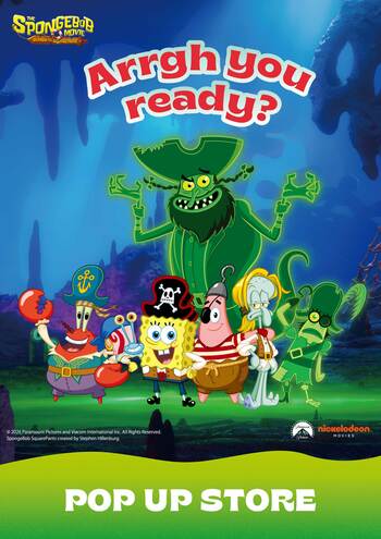 スポンジ・ボブの“ワクワク”が東京ソラマチ(R)へ「劇場版スポンジ・ボブ 呪われた海賊と大冒険だワワワワワ！」の劇場公開にさきがけ、公開記念限定グッズが盛りだくさんのポップアップストアを開催！