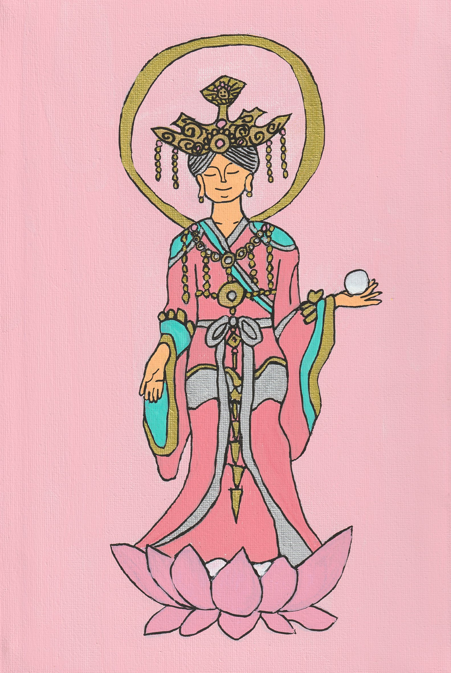 五十嵐由家　曼荼羅画４１５「神性なる場所」 五十嵐由家 曼荼羅画415「神性なる場所」 五十嵐由家 曼荼羅