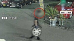 【悪質】タイヤ・ホイールの盗難増加　背景に｢古物営業法｣の改正か？防犯カメラが捉えた犯人の姿…20本のタイヤが被害
