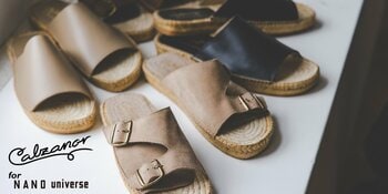 ナノ・ユニバースより、calzanor別注サンダル2型を4月17日発売 - スエード＆レザーで展開