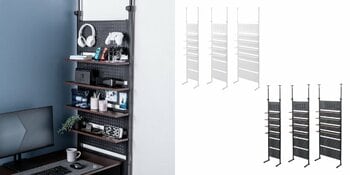 突っ張るだけで簡単設置！カスタマイズが自由自在な有孔ボードの突っ張りラックを発売