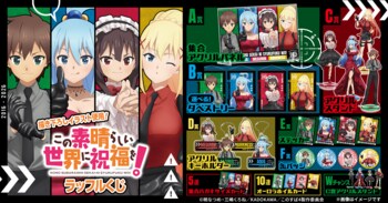 カズマたちがスタイリッシュなスパイに変身！？「アニメ『この素晴らしい世界に祝福を！』ラッフルくじ」が発売決定！～描き下ろしイラストを使用したラッフルくじ限定景品が多数登場～