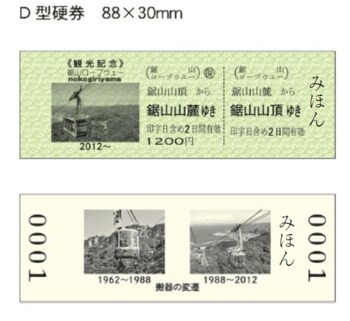 ≪鋸山ロープウェー≫鋸山おもいできっぷを発売します！