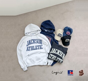 「Ungrid（アングリッド）」が「RUSSELL ATHLETIC（ラッセル・アスレティック）」と「Jackson Matisse（ジャクソンマティス）」と遊び心満載の初のトリプルコラボレーション