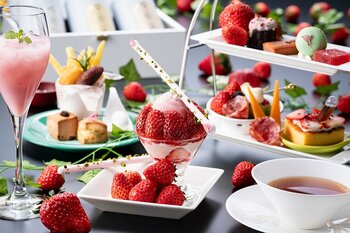 大阪エクセルホテル東急で、河南町が育んだ大阪産(もん)いちご「紅ほっぺ」と桜色に染まる春。料理長が厳選した新鮮ないちごを味わう、華やかなアフタヌーンティー＆限定メニューが3月６日より登場！