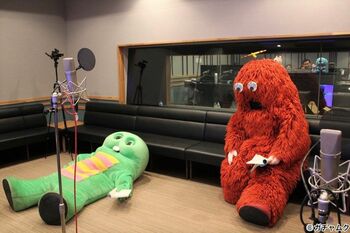 ガチャピン＆ムックが『ぼのぼの』に登場！！アフレコではミス連発でグッタリ…