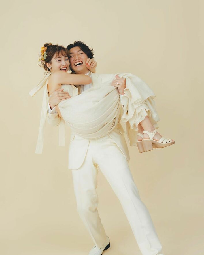 結婚式ショット披露の田久保夏鈴 夫とのエモい“タイムスリップ動画”を