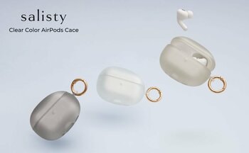 「salisty」の人気クリアカラー耐衝撃シリーズより、AirPodsケースが新登場。