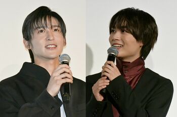 目黒蓮、大西流星にメロメロ「やっぱり笑顔が可愛いです」