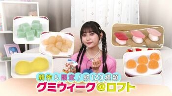ロフトにグミが120種類集結！南国に行った気分になれる「つぶグミ」や新食感の“グミせんべい”も 【イマドキ】小山璃奈が実食リポート