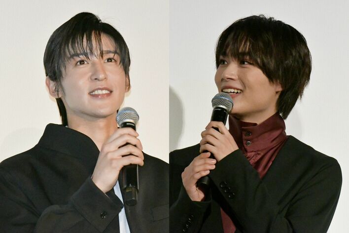 目黒蓮、大西流星にメロメロ「やっぱり笑顔が可愛いです」