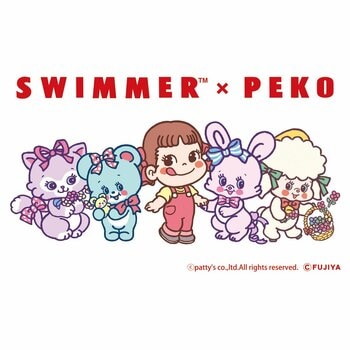 「SWIMMER」が不二家洋菓子店とコラボレーション☆SWIMMER×PEKO」のスイーツやグッズが2026年7月10日(金)より全国の不二家洋菓子店にて発売！