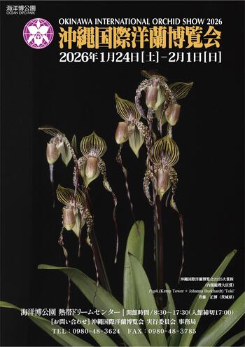 【海洋博公園】世界のランが集う　日本一歴史の長いランの祭典 「沖縄国際洋蘭博覧会」開催決定！