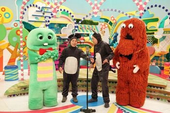 ガチャピン・ムックと漫才を披露！爆チュー問題「また一緒にやりたい」