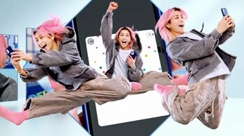 Snow Man・佐久間⼤介「スーパー元気！という⾔葉がぴったりのCMになった」くじが当たった喜びを得意のアクロバットで表現