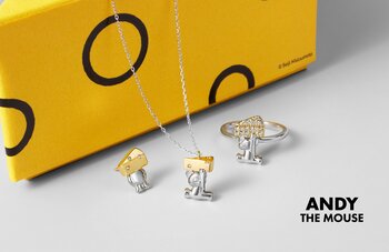 遊び心を、日常のきらめきに「ANDY THE MOUSE」コラボジュエリーがCanal４℃から登場