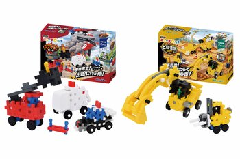 ごっこ遊びが広がるGakkenニューブロック新商品「レスキューセット・ビルド重機セット」4/16(木)発売！