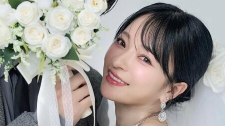 「身長ばり高そう！」ヘラヘラ三銃士・さおりん 純白ドレスで夫とウェディングフォト公開！結婚報告でハグショットなど仲良しな様子にファン絶賛