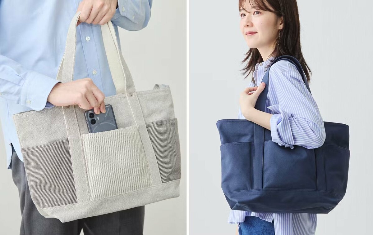 REO fait main 帆布バッグ 8つのポケットで囲まれた野遊び帆布バッグ L-size gear bag
