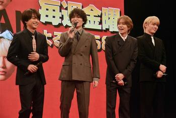 timeleszで一番“成長”したのは橋本将生！佐藤勝利＆松島聡から褒められドヤ顔「自分から殻を破れるように」【『タイムレスマン』記者発表】