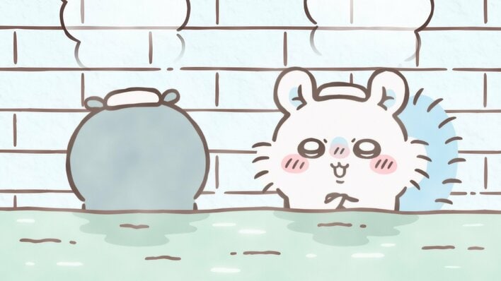 アニメ『ちいかわ』　第318話「マイ時計／お風呂に行こう」