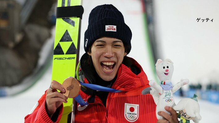 恩返しの大ジャンプ 二階堂蓮選手 父の思い背負い銅メダル 葛西紀明選手が解説 スキージャンプ男子ノーマルヒル【ミラノ・コルティナ五輪】
