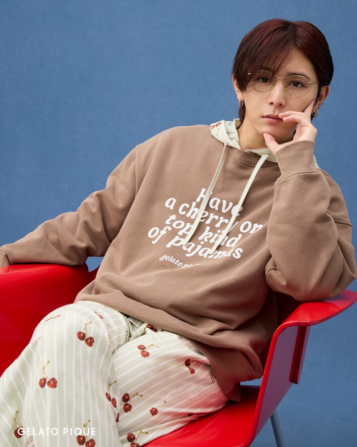 山田涼介がクールに着こなす冬のジェラピケ！定番のもこもこボーダー