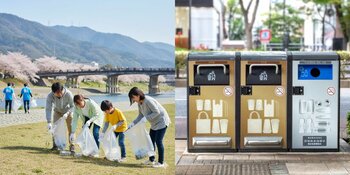 京都・嵐山「桂川クリーンアップ体験」にスマートゴミ箱「SmaGO」が登場！集めたゴミを投入すると名産品が当たる「ゴミ捨てアート」を実施