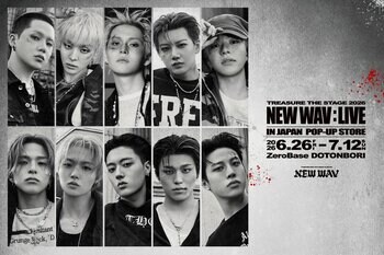 TREASURE、4th MINI ALBUM『NEW WAV』リリース＆ツアー開催を記念した公式POP-UP STOREが大阪 道頓堀に期間限定オープン！