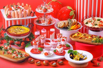 ANAクラウンプラザホテル千歳　週末はストロベリースイーツブッフェ、平日はごほうびランチプレート　スイーツから料理まで楽しむ“いちご尽くし”の3月限定プロモーション開催